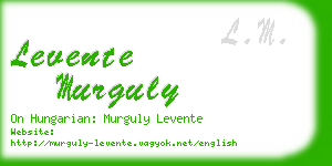 levente murguly business card